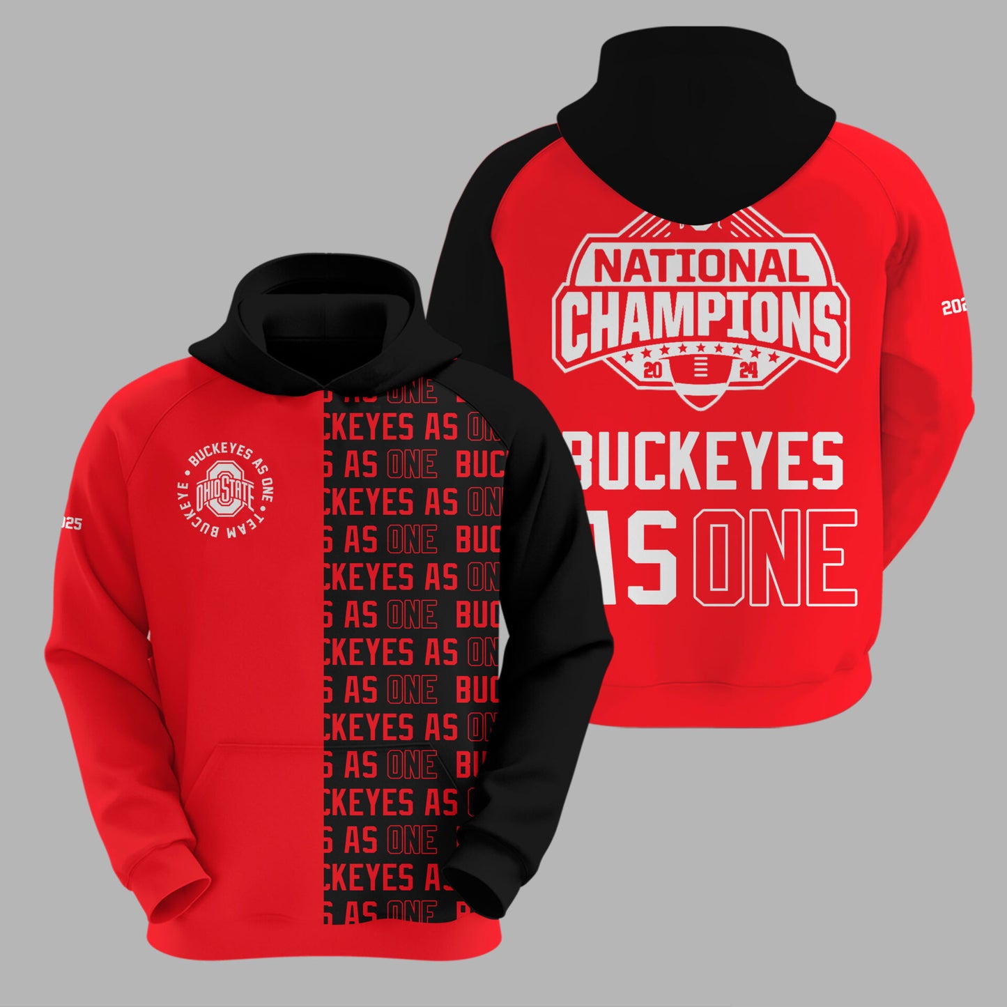 Limited Edition Ohio Buckeyes As One Hoodie-LL250806001