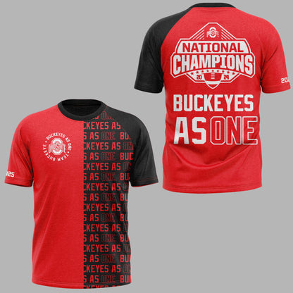 Limited Edition Ohio Buckeyes As One TShirt -LL250806002