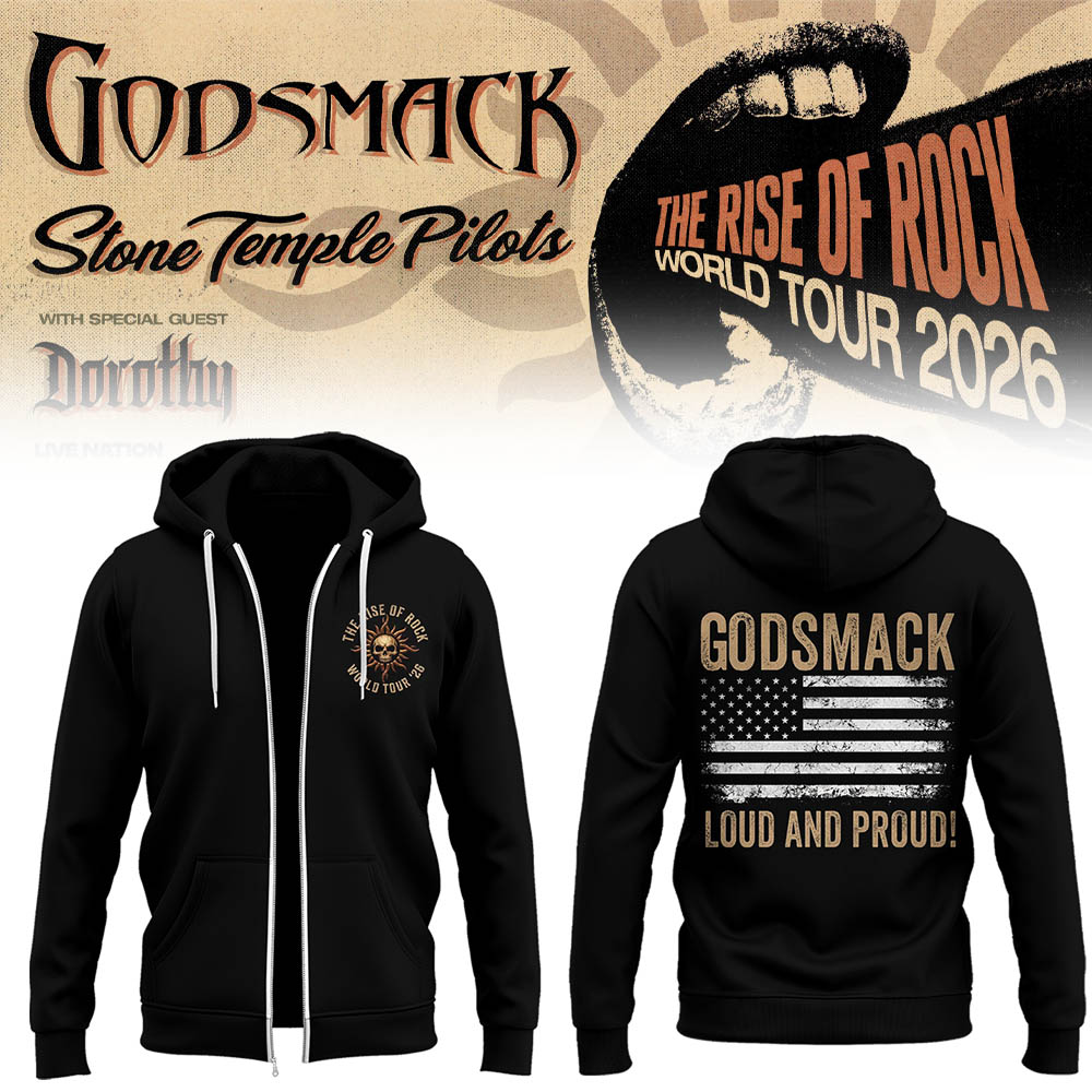 Limited Edition “The Rise Of Rock” Tour 2026 Zip Hoodie