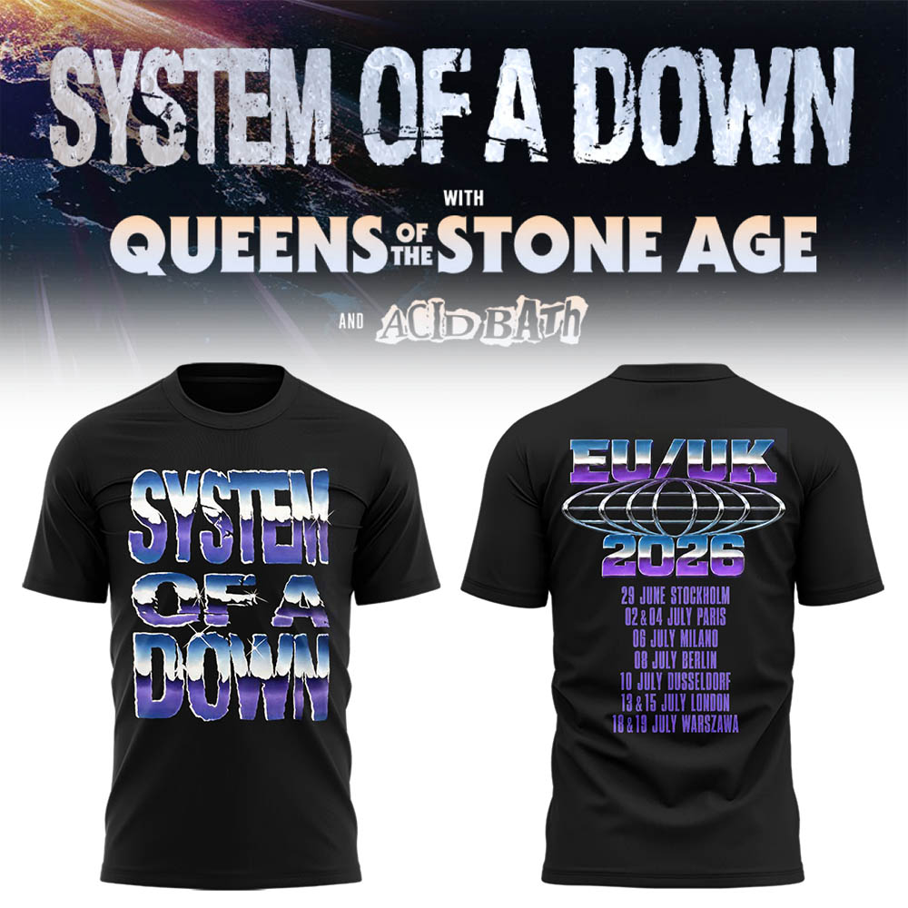 Limited Edition SOAD UK & Europe Stadium Tour 2026 T-Shirt
