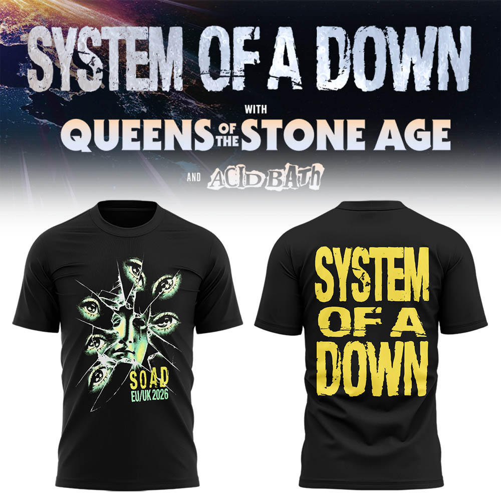 Limited Edition SOAD UK & Europe Stadium Tour 2026 T-Shirt