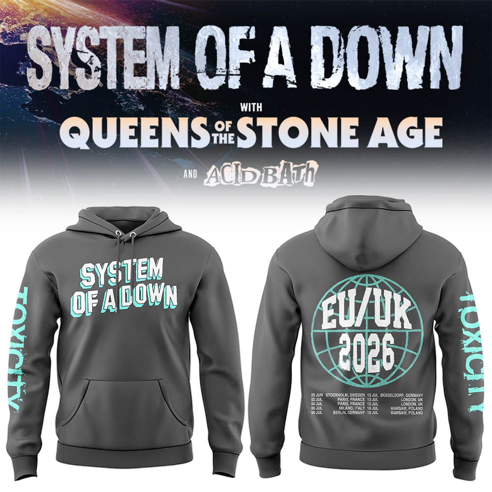 Limited Edition SOAD UK & Europe Stadium Tour 2026 Hoodie