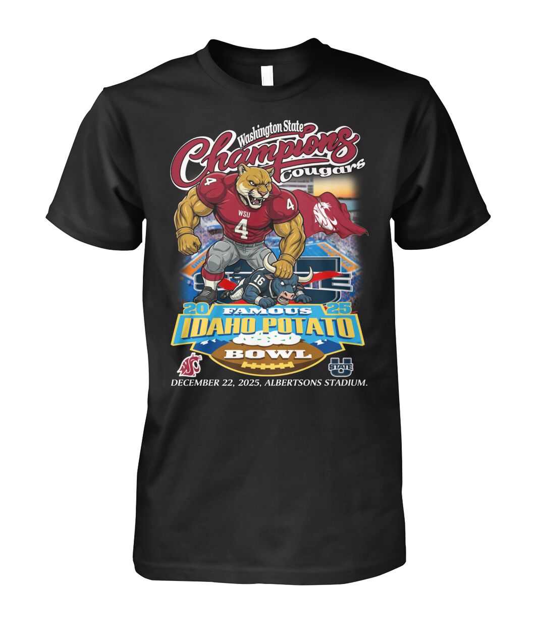 2025 Famous Idaho Potato Bowl Champion T-Shirt