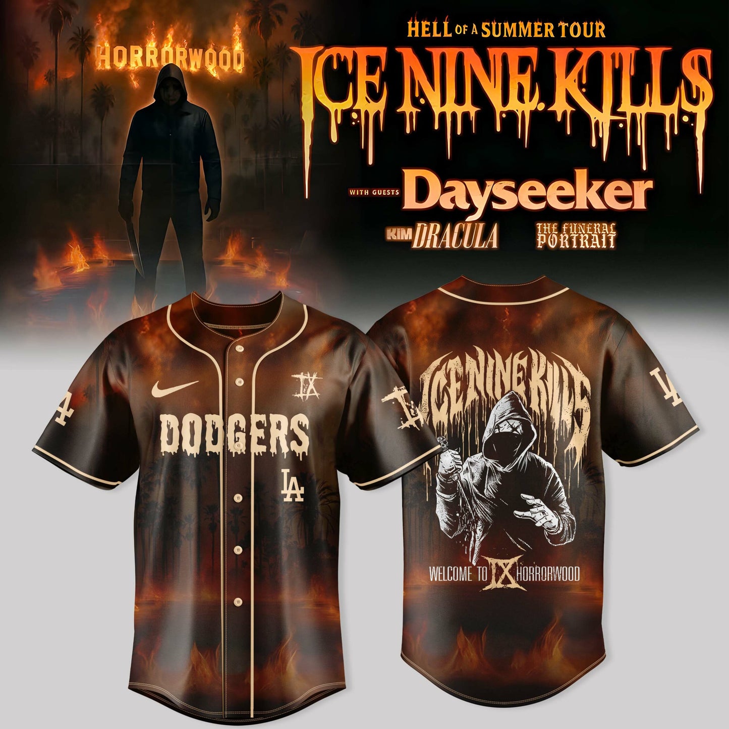 _           Los Angeles Dodgers x Ice Nine Kills “Hell of a Summer Tour 2025”