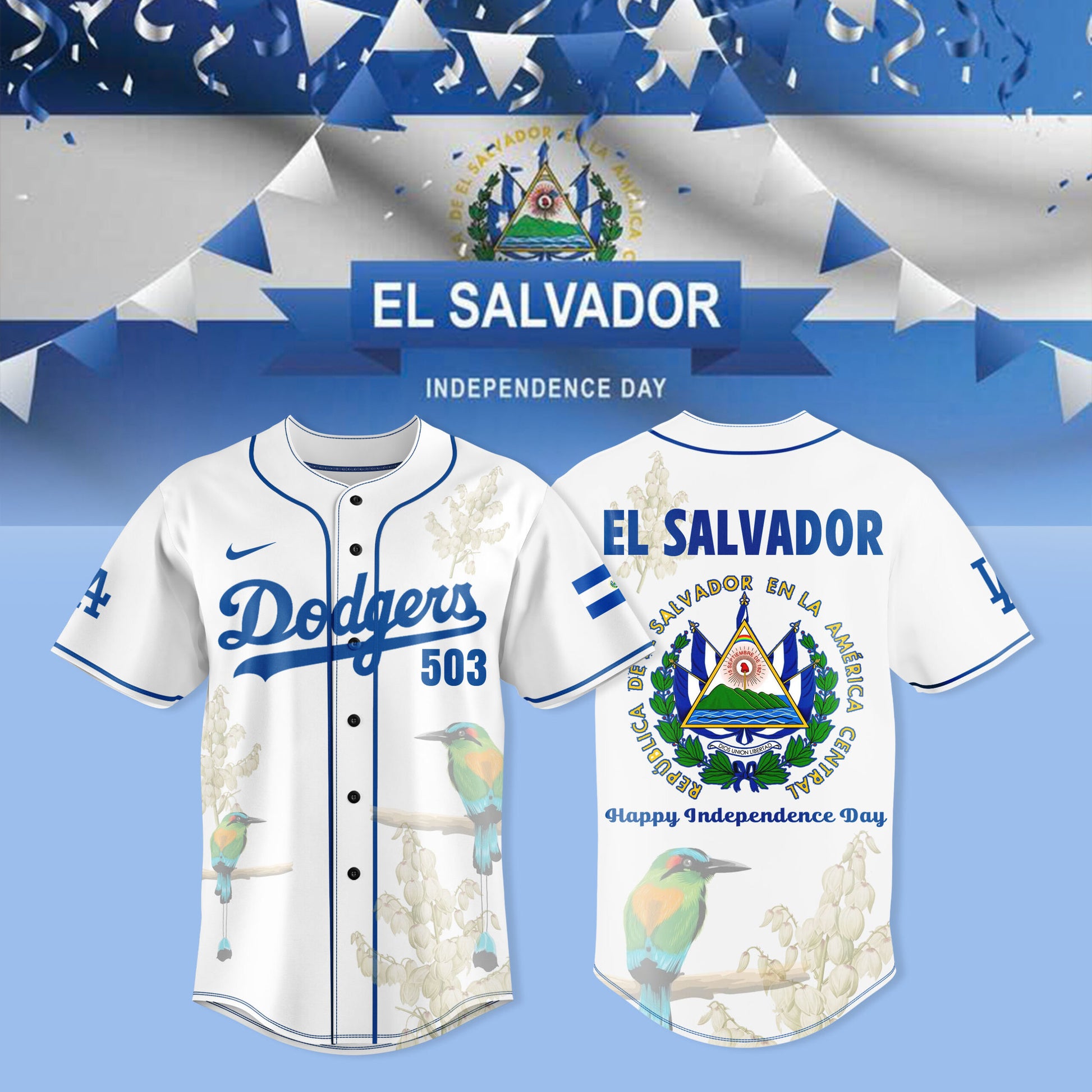 _                    Los Angeles Dodgers x El Salvador Independence Day Parade 2025