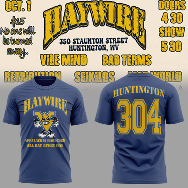 Limited Edition Haywire WV Night Tour T-Shirt