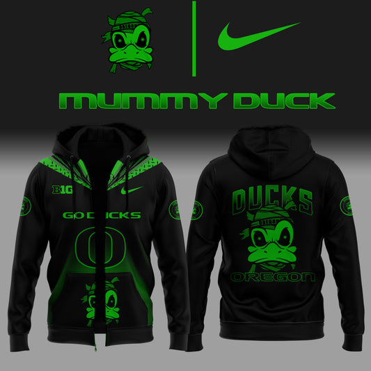 Limited Edition Mummy Duck Black Zip Hoodie-ND02102539