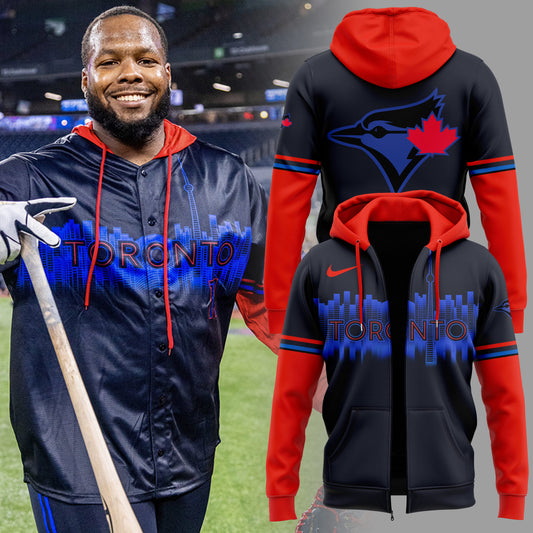 Limited Edition Blue Jays City Connect Zip Hoodie-ND04042503