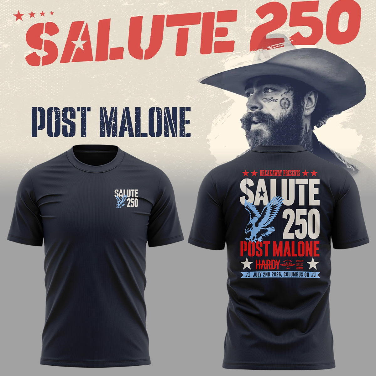 Limited Edition Salute 250 Columbus, OH Shirt