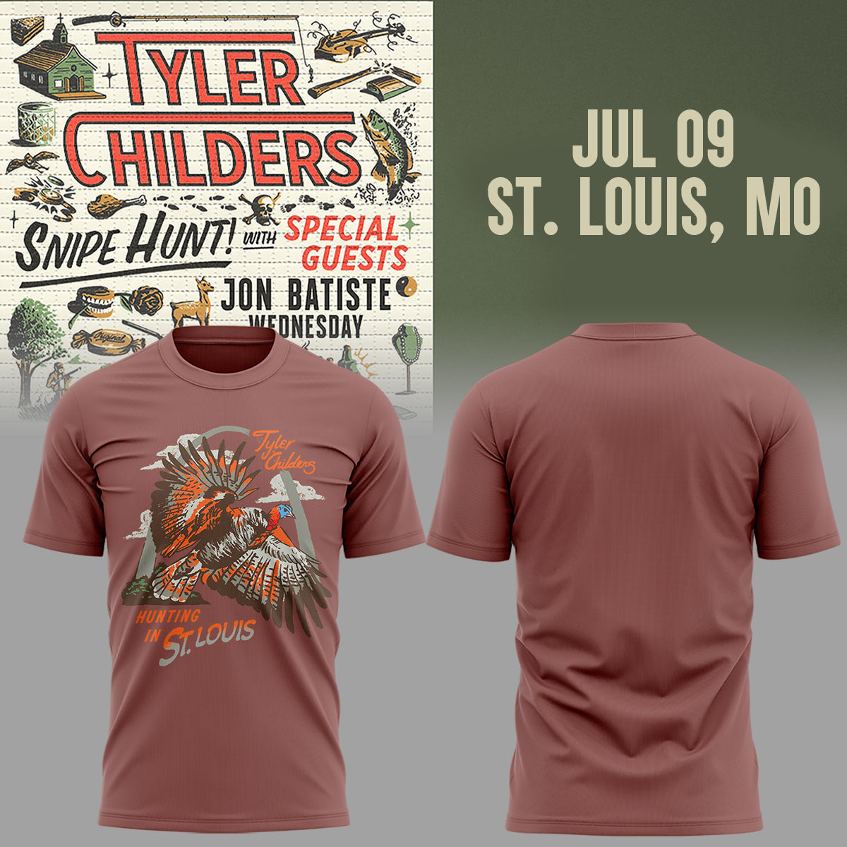 Limited Edition Snipe Hunt Tour 2026 At St.Louis,Mo Shirt