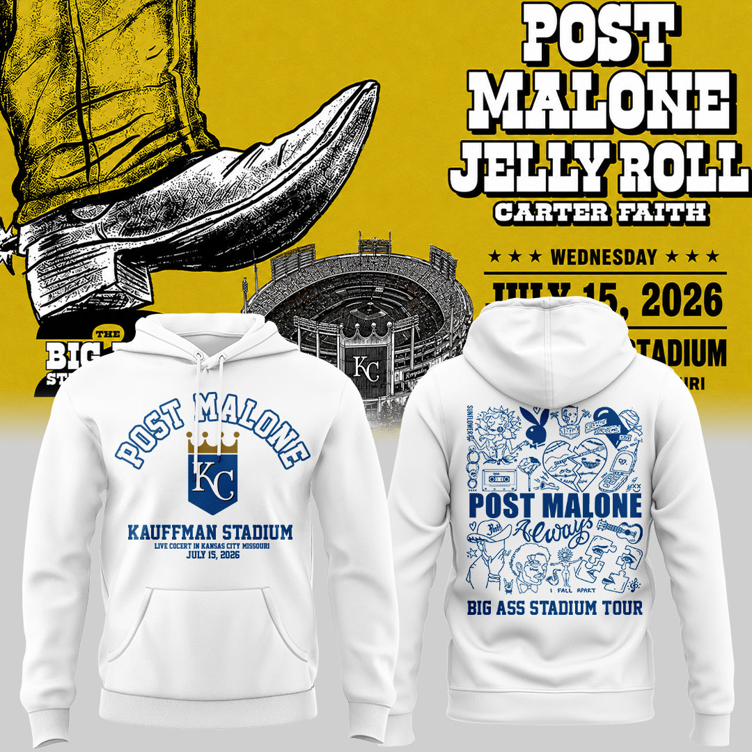 Royals x Post Malone Concert 2026 Limited Edition Hoodie