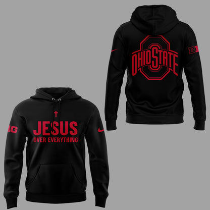 Limited Edition JESUS Over Everything Black Hoodie-ND08182546