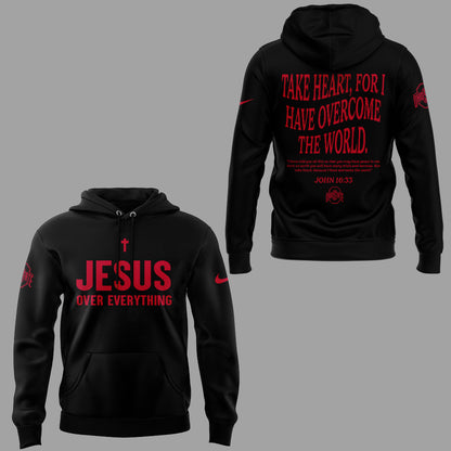 Limited Edition JESUS Over Everything Black Hoodie-ND08182547
