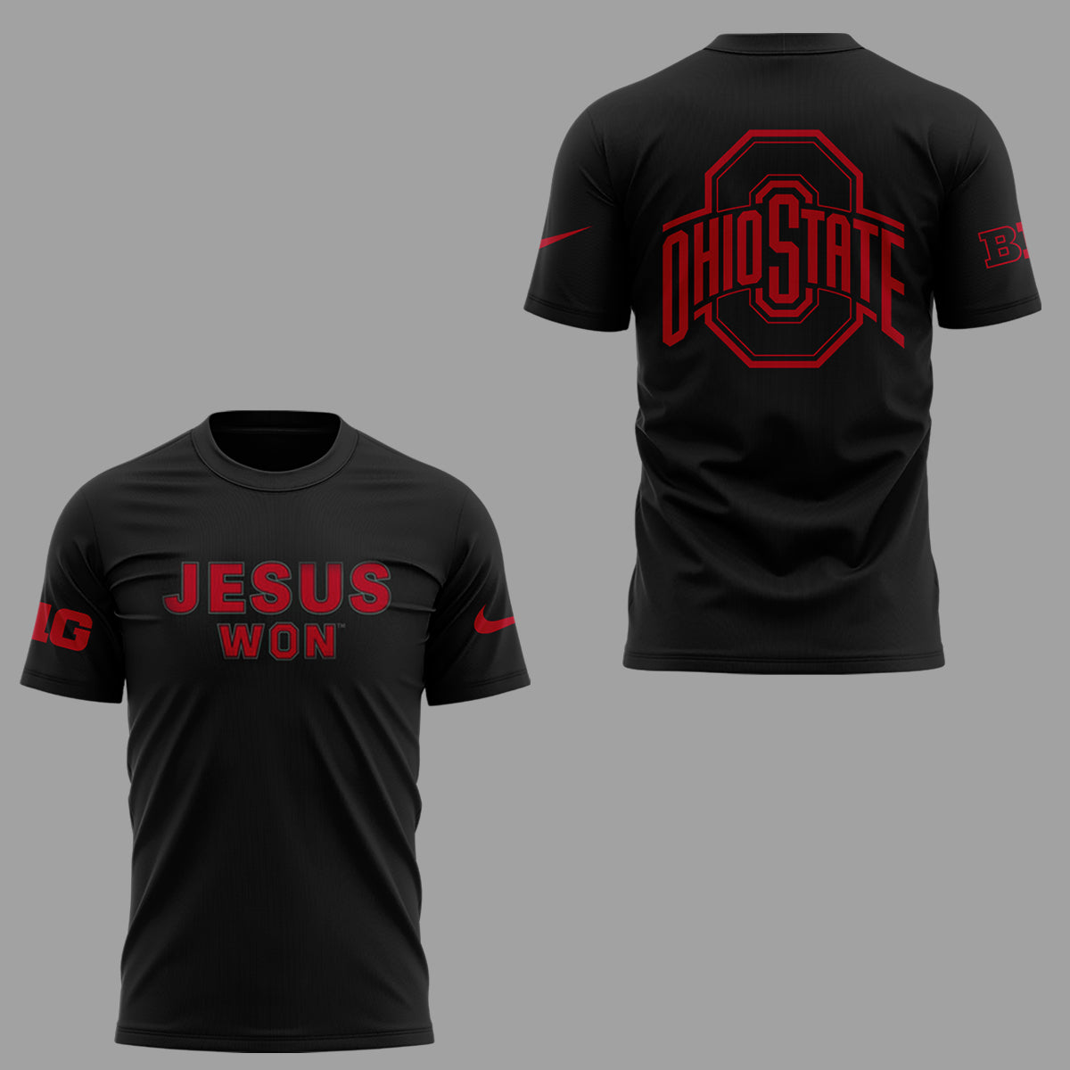 Limited Edition JESUS WON Black TShirt-ND09092511