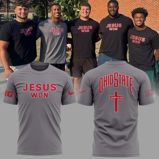 Limited Edition JESUS WON Gray TShirt 2024-ND090925115