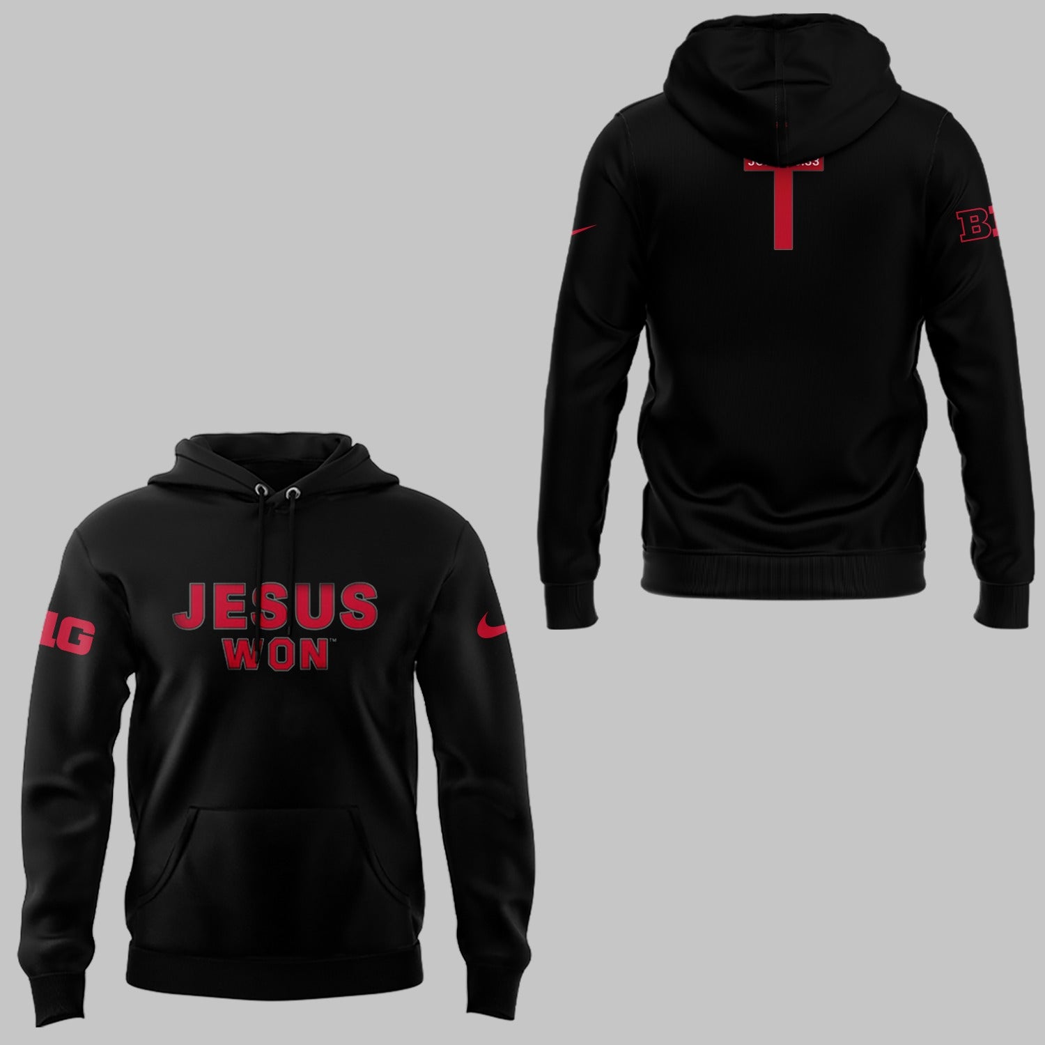 Limited Edition JESUS WON Black Hoodie-ND090925118