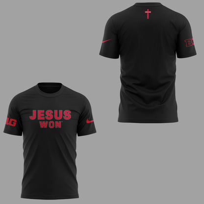 Limited Edition JESUS WON Black TShirt 2024-ND090925119
