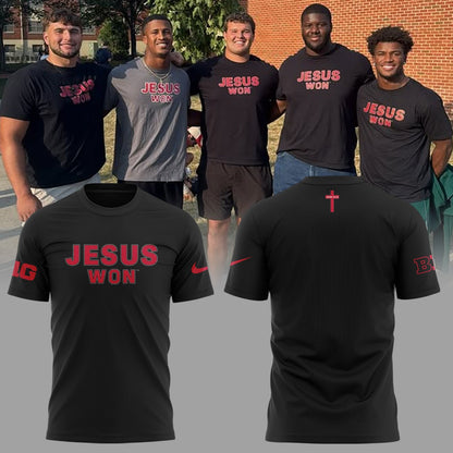 Limited Edition JESUS WON Black TShirt 2024-ND090925119