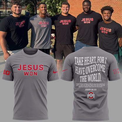 Limited Edition JESUS WON Gray TShirt-ND09092512
