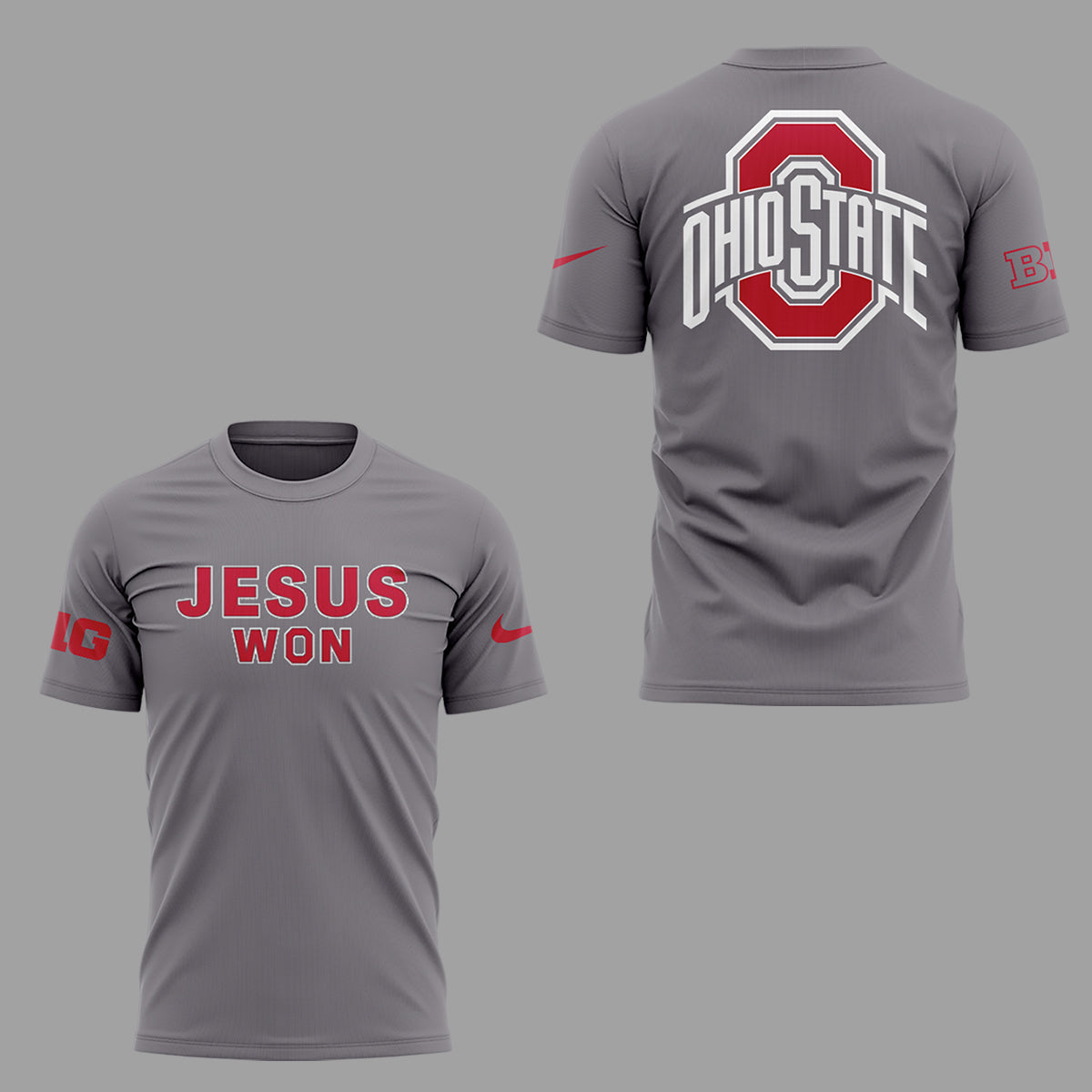 Limited Edition JESUS WON Gray TShirt-ND09092513