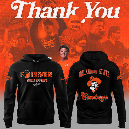 Limited Edition OSU Cowboy Thank You Coach Mike Hoodie