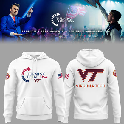 Limited Edition Virginia Tech x Turning Point USA 2025 Hoodie
