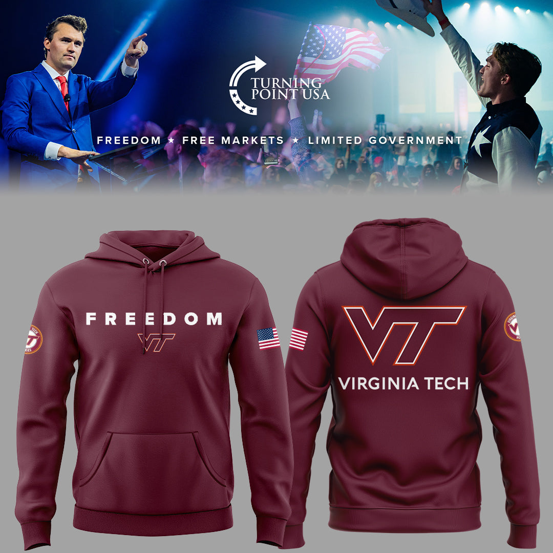 Limited Edition Virginia Tech x Turning Point USA 2025 Hoodie