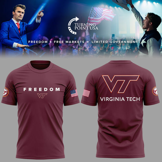 Limited Edition Virginia Tech x Turning Point USA 2025 TShirt