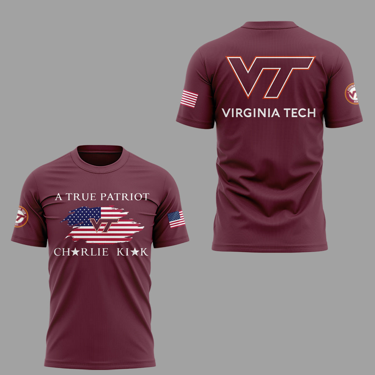 Limited Edition Virginia Tech x Turning Point USA 2025 TShirt