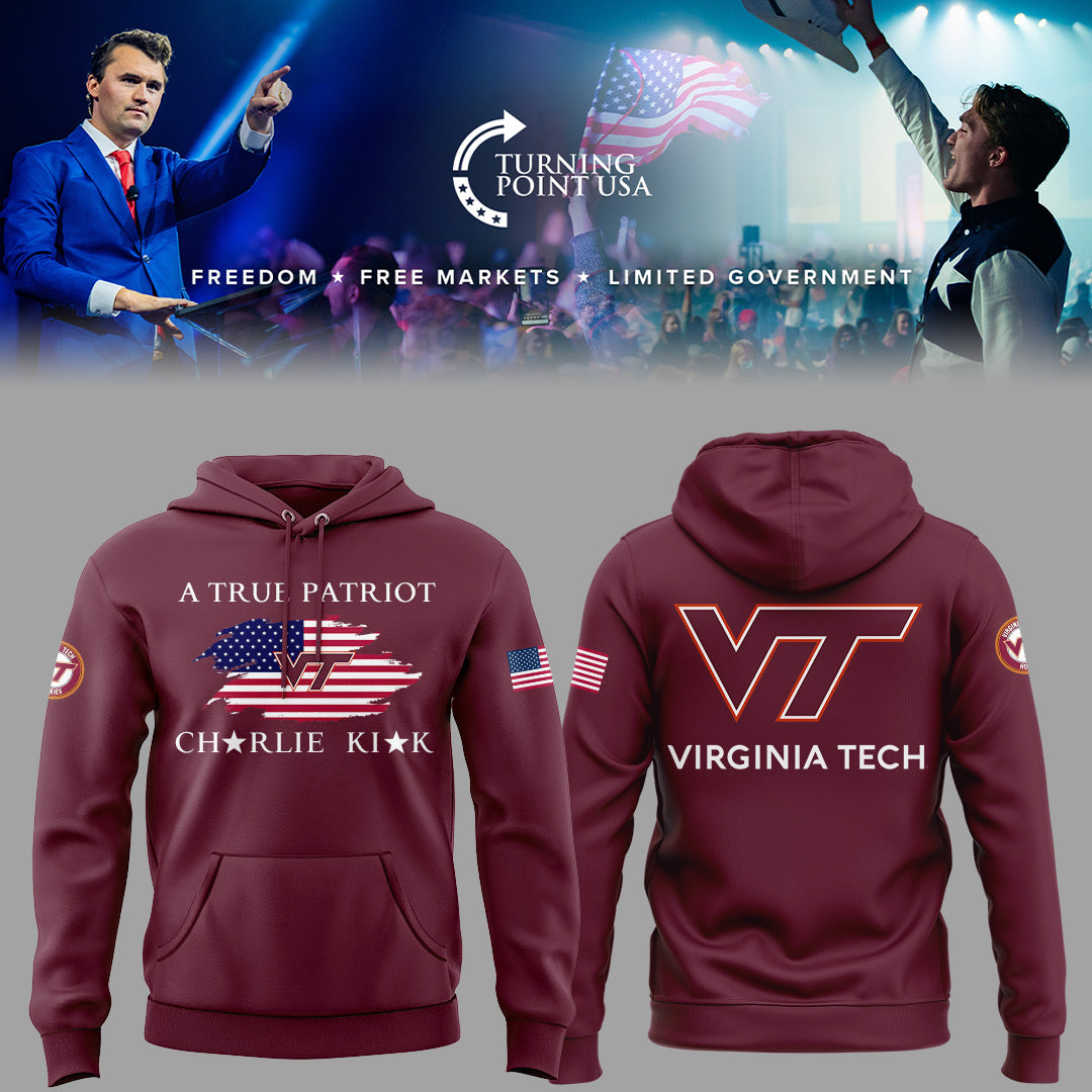 Limited Edition Virginia Tech x Turning Point USA 2025 Hoodie