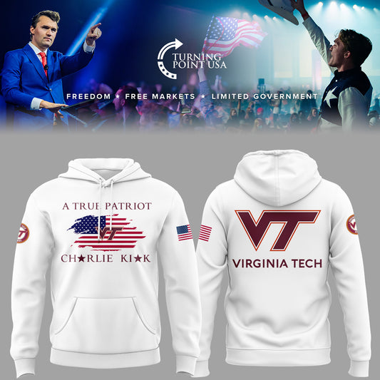 Limited Edition Virginia Tech x Turning Point USA 2025 Hoodie