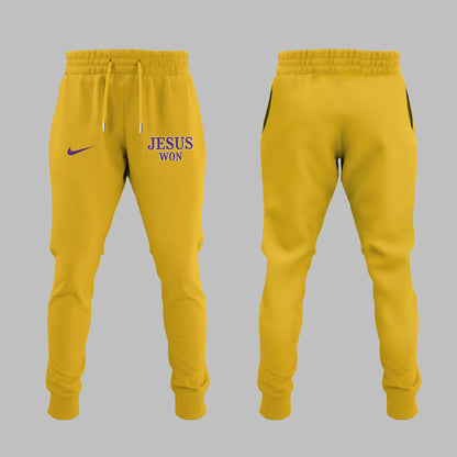 Limited Edition Tigers JESUS WON Yellow TShirt-ND11042514