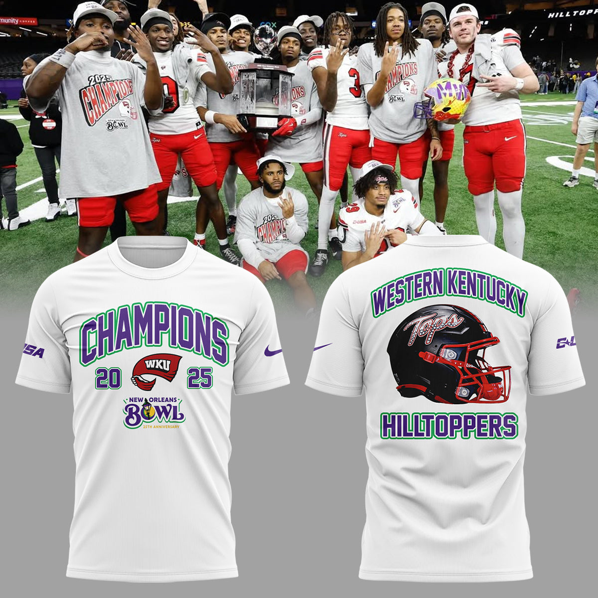 Western Kentucky Bowl Champs Limited Edition T-Shirt