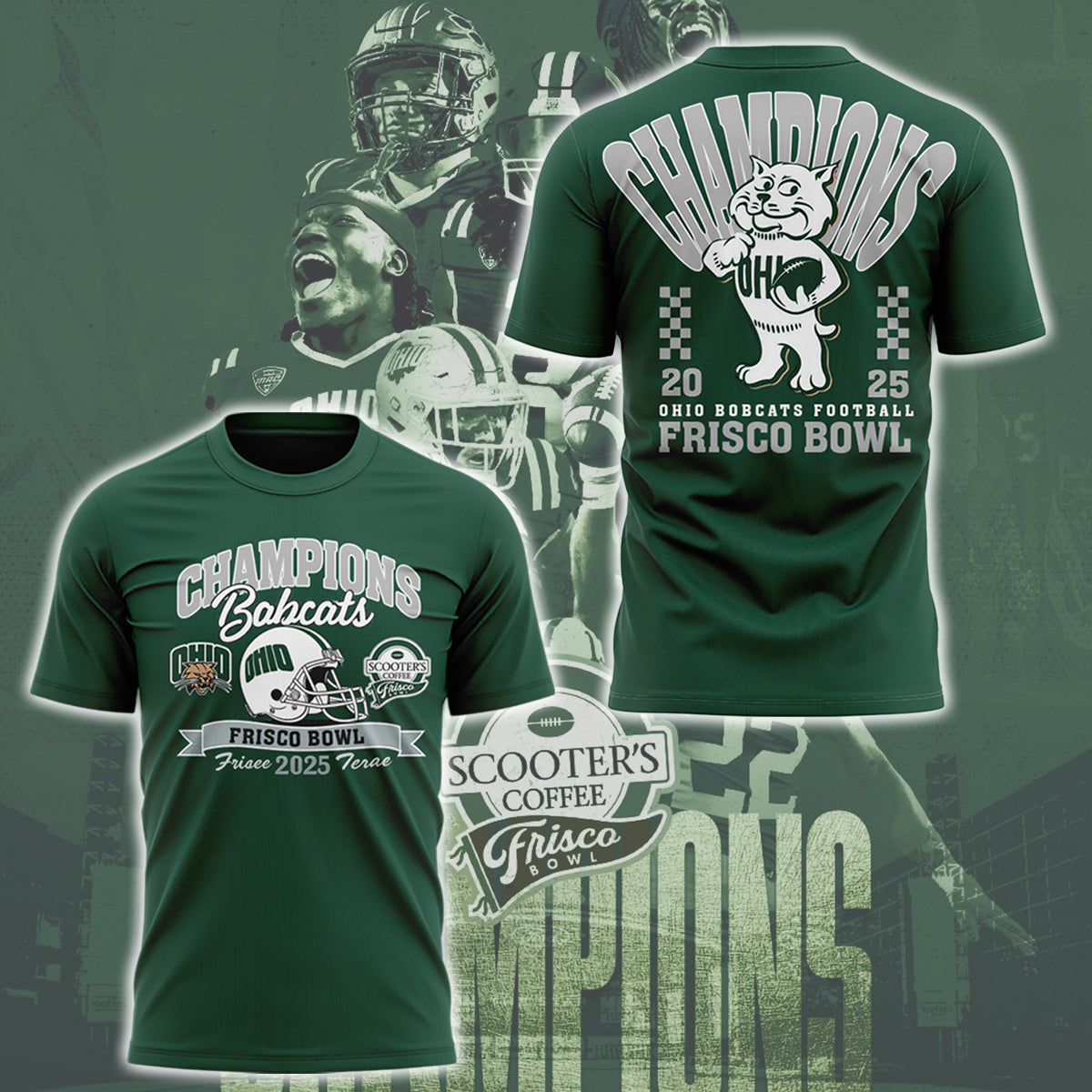 Limited Edition Ohio Football Frisco Bowl CHAMPIONS TShirt-ND12242531