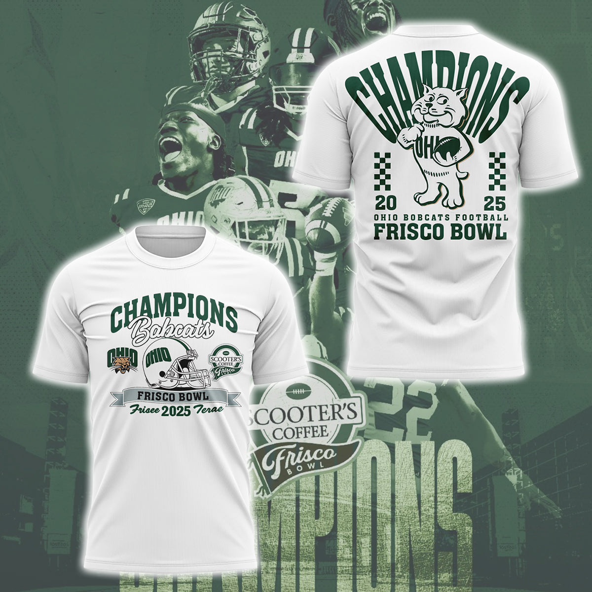 Limited Edition Ohio Football Frisco Bowl CHAMPIONS TShirt-ND12242535