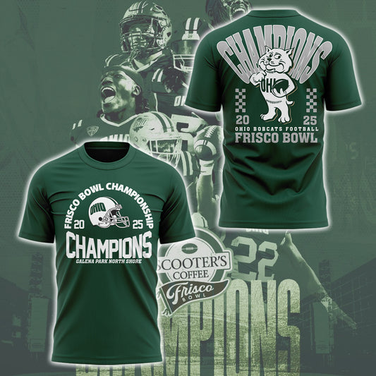 Limited Edition Ohio Football Frisco Bowl CHAMPIONS TShirt-ND12242539