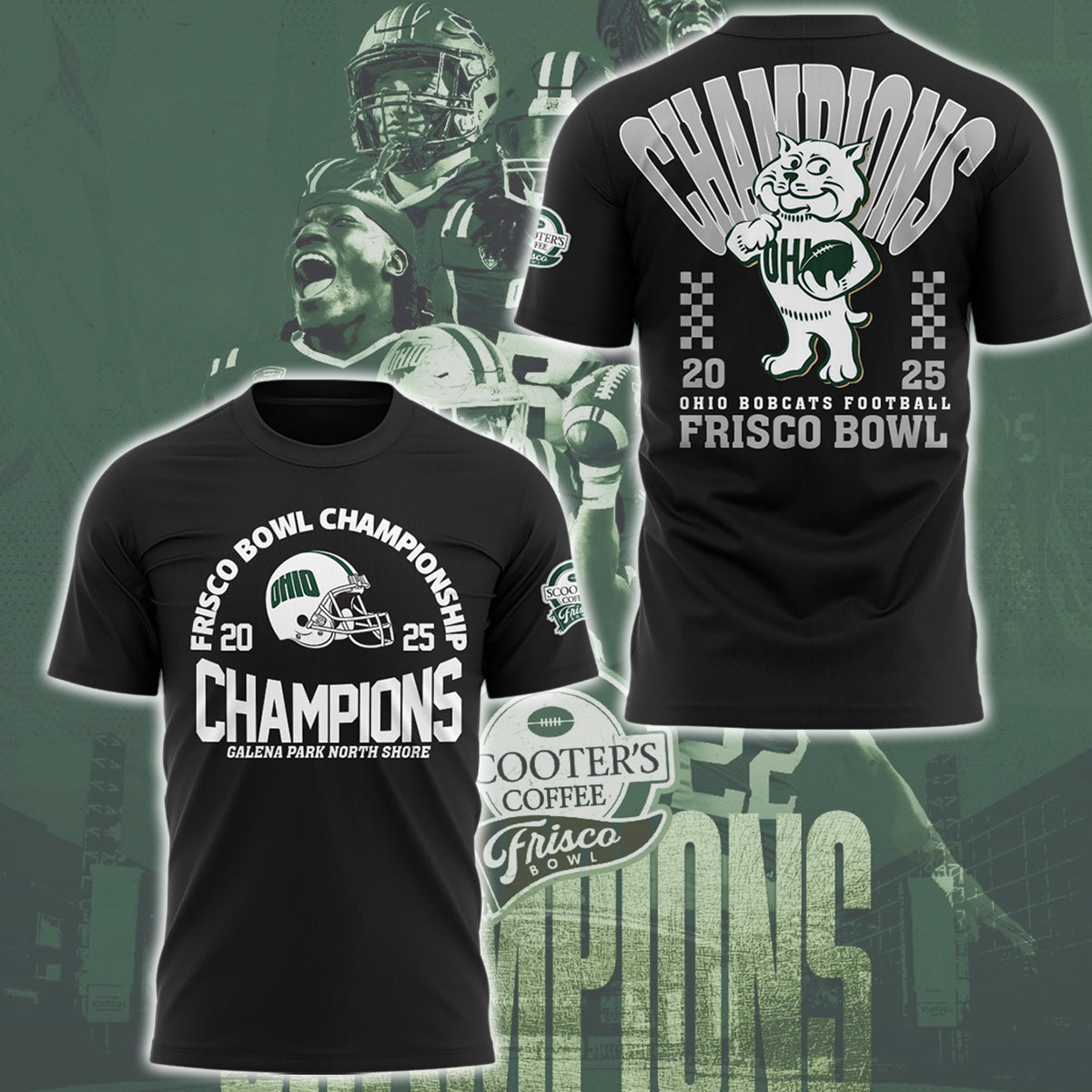 Limited Edition Ohio Football Frisco Bowl CHAMPIONS TShirt-ND12242542