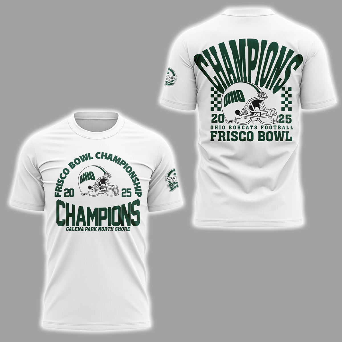 Limited Edition Ohio Football Frisco Bowl CHAMPIONS TShirt-ND12242545