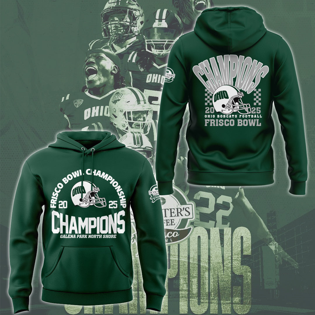 Limited Edition Ohio Football Frisco Bowl CHAMPIONS Hoodie-ND12242547
