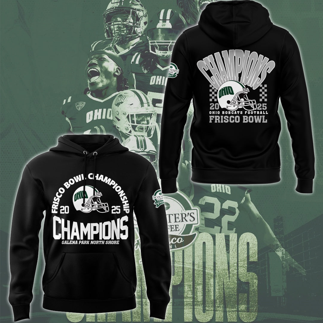 Limited Edition Ohio Football Frisco Bowl CHAMPIONS Hoodie-ND12242548