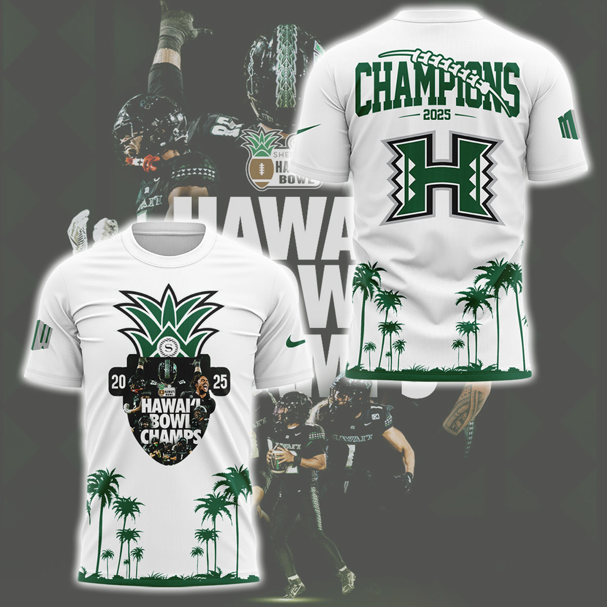 Limited Edition Hawai’i Bowl Champions Shirt