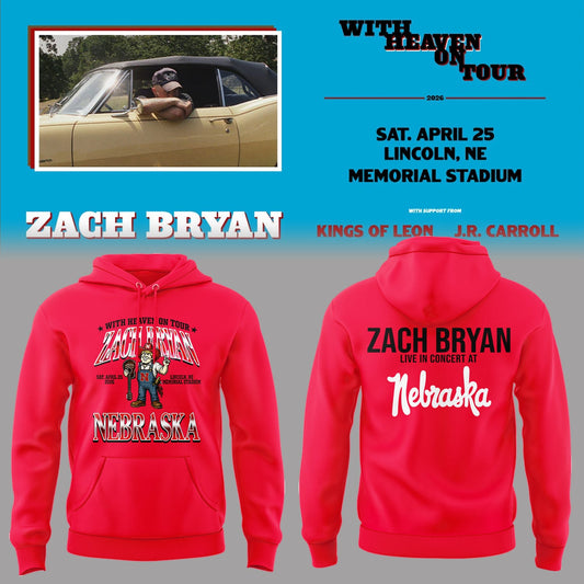 Limited Edition “With Heaven On Tour 2026” at Memorial Stadium Hoodie