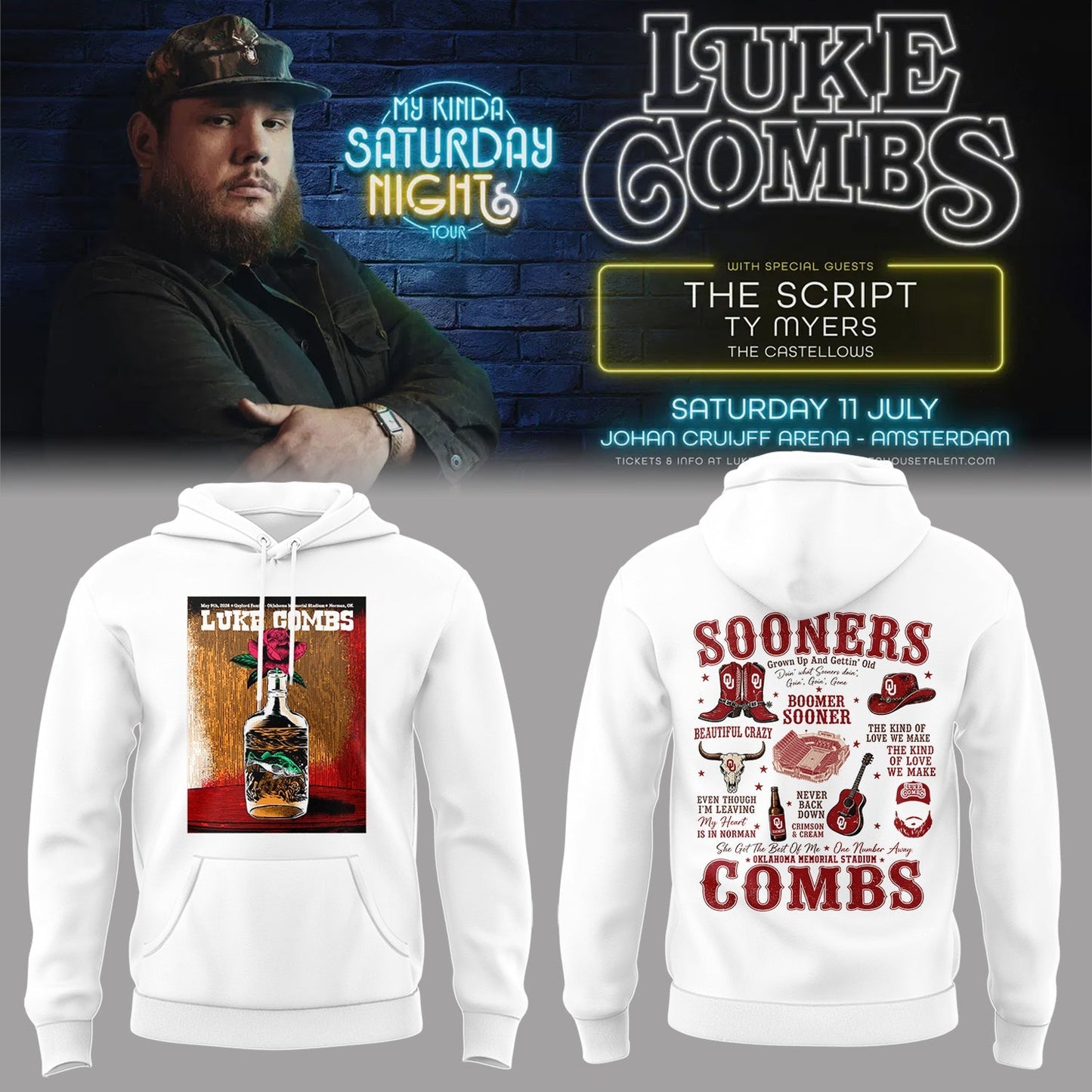 LC “My Kinda Saturday Nights Tour” at Oklahoma Memorial Stadium Hoodie