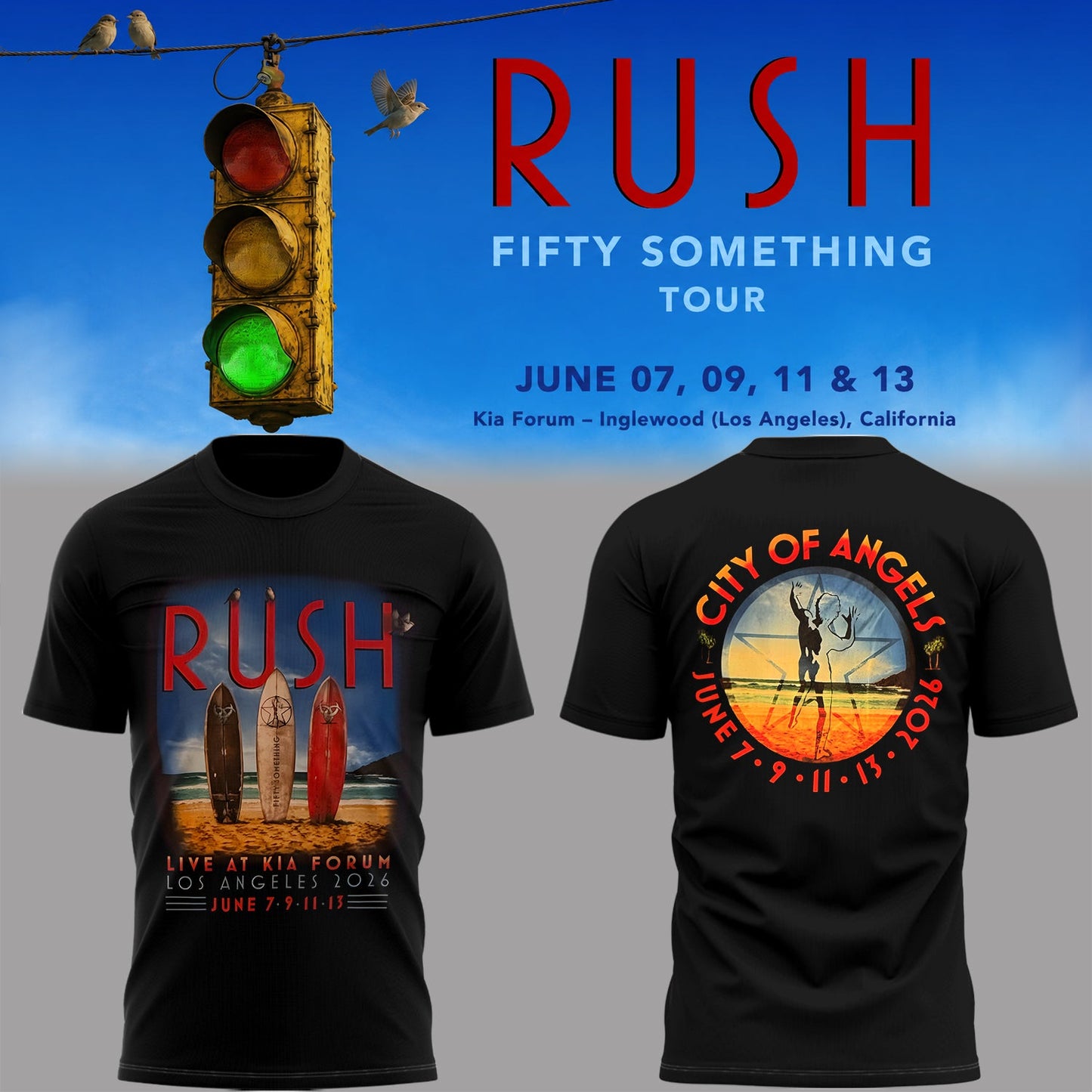 Limited Edition Fifty Something Tour At Kia Forum Los Angeles, California Shirt