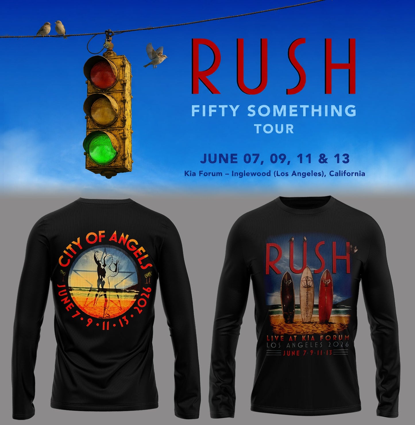 Limited Edition Fifty Something Tour At Kia Forum Los Angeles, California LongShirt