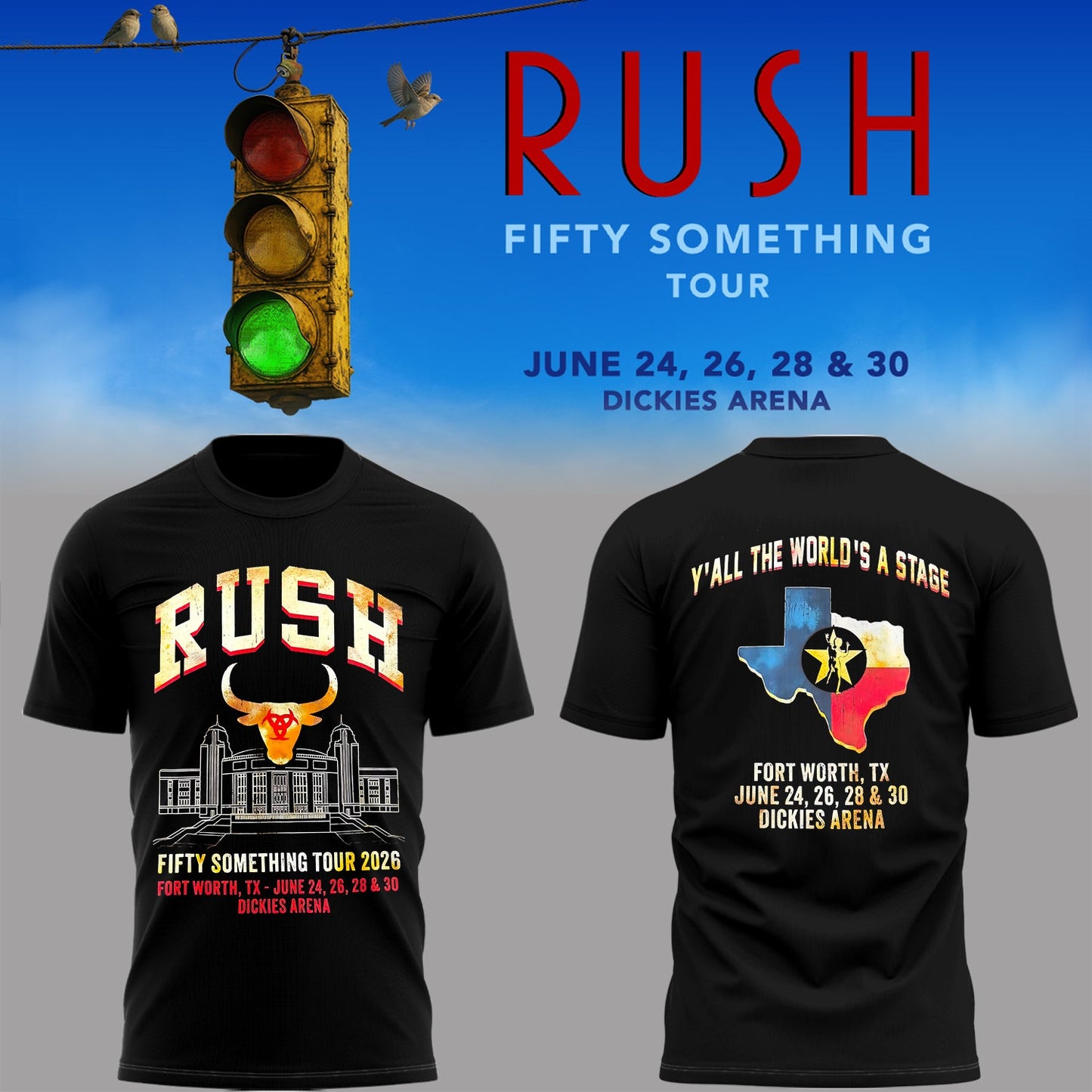 Limited Edition Fifty Something Tour At Fort Worth, Texas Shirt