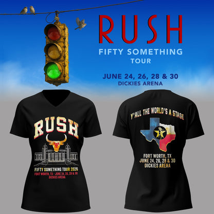 Limited Edition Fifty Something Tour At Fort Worth, Texas V-neck Shirt