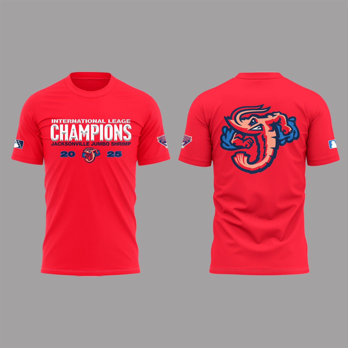 Limited Edition JaxShrimp 2025 International League Champions Tshirt-PA092625007