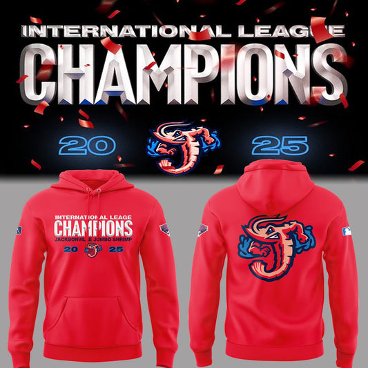 Limited Edition JaxShrimp 2025 International League Champions Hoodie-PA092625008