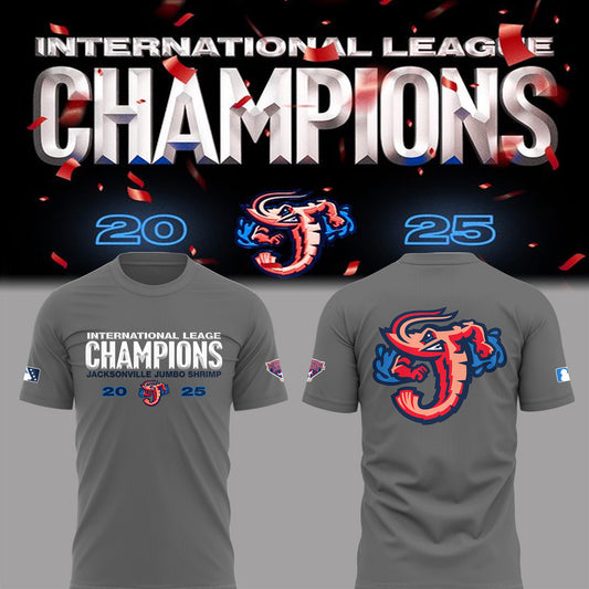 Limited Edition JaxShrimp 2025 International League Champions Tshirt-PA092625011